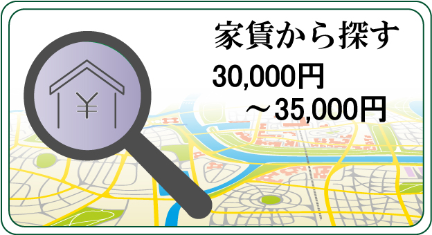 家賃検索3万以上3万5千万円未満（広島大学）